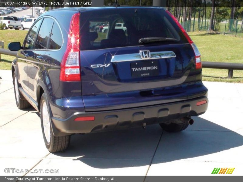 Royal Blue Pearl / Gray 2007 Honda CR-V EX-L