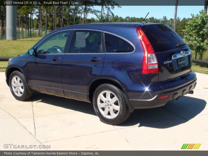 Royal Blue Pearl / Gray 2007 Honda CR-V EX-L