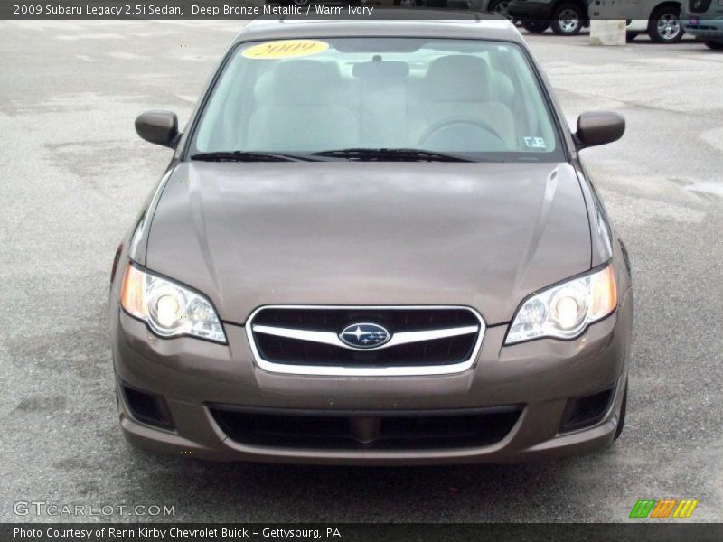 Deep Bronze Metallic / Warm Ivory 2009 Subaru Legacy 2.5i Sedan