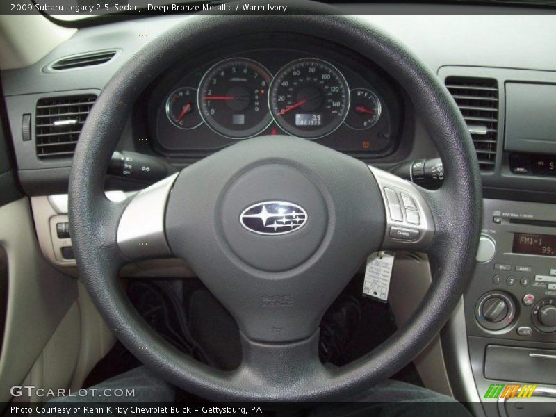 Deep Bronze Metallic / Warm Ivory 2009 Subaru Legacy 2.5i Sedan