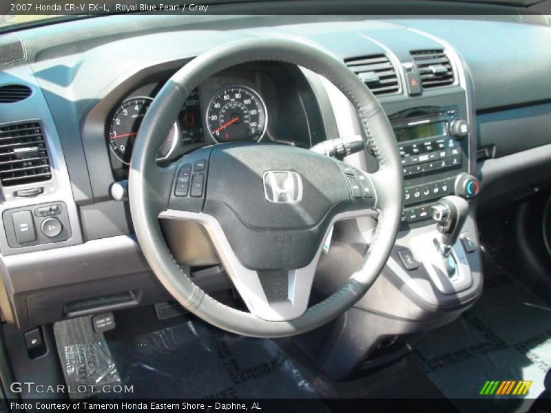 Royal Blue Pearl / Gray 2007 Honda CR-V EX-L