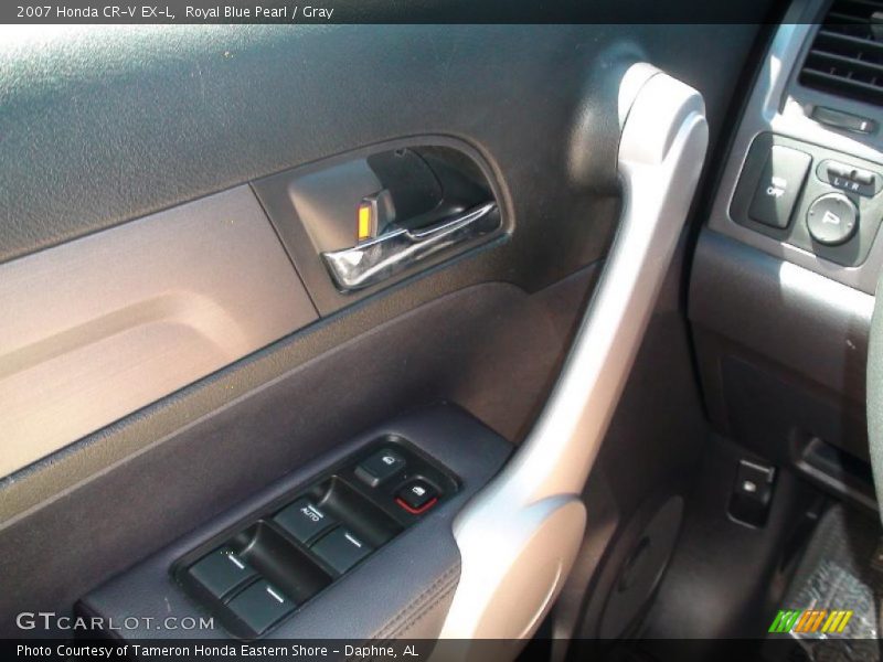 Royal Blue Pearl / Gray 2007 Honda CR-V EX-L