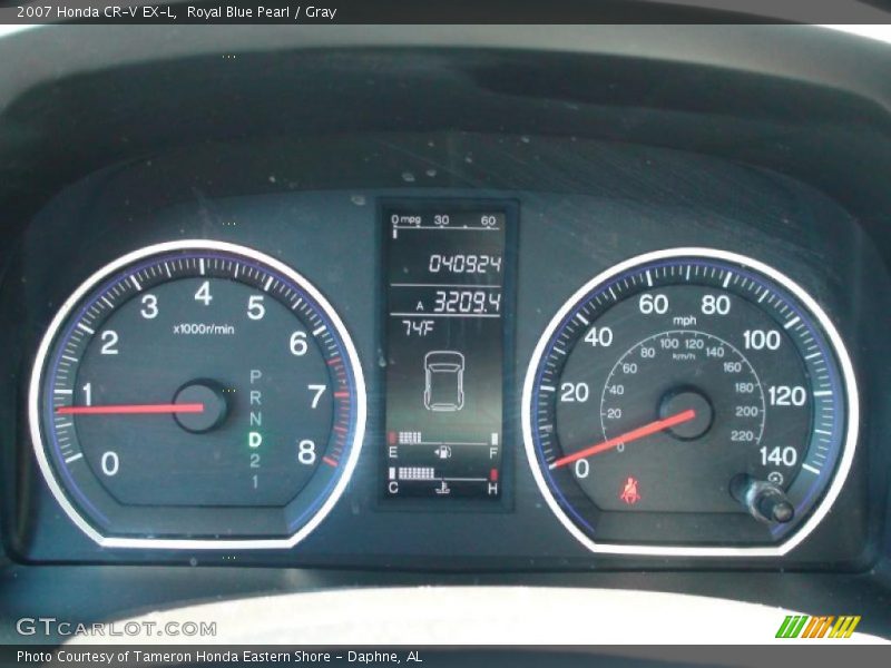 Royal Blue Pearl / Gray 2007 Honda CR-V EX-L