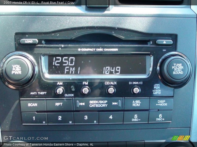 Royal Blue Pearl / Gray 2007 Honda CR-V EX-L