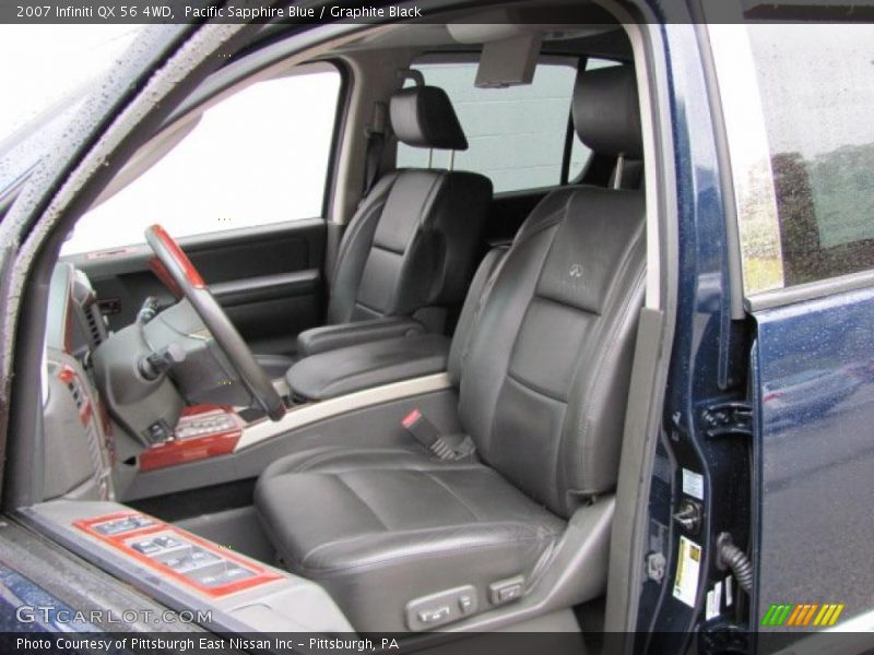 Pacific Sapphire Blue / Graphite Black 2007 Infiniti QX 56 4WD