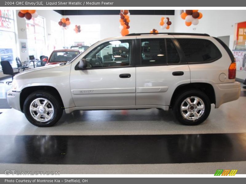 Liquid Silver Metallic / Medium Pewter 2004 GMC Envoy SLE