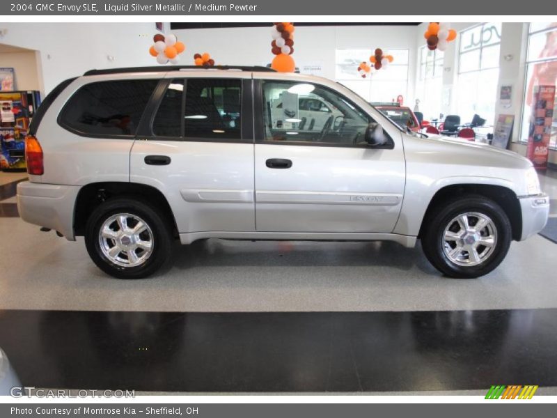 Liquid Silver Metallic / Medium Pewter 2004 GMC Envoy SLE