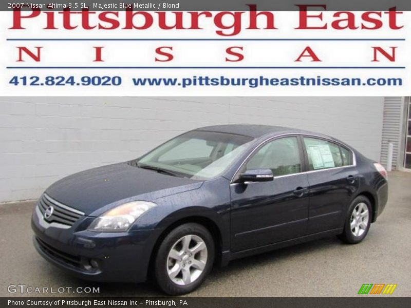 Majestic Blue Metallic / Blond 2007 Nissan Altima 3.5 SL
