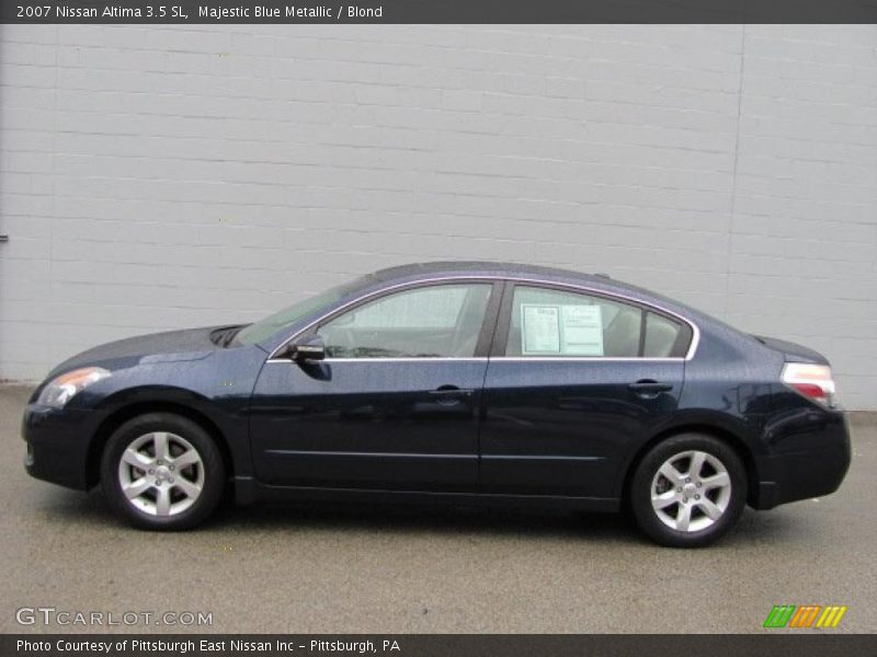 Majestic Blue Metallic / Blond 2007 Nissan Altima 3.5 SL