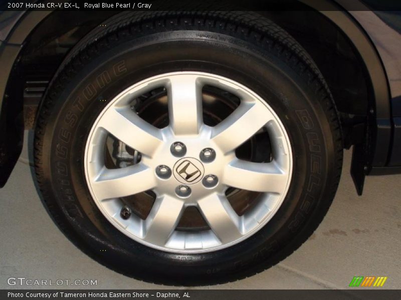 Royal Blue Pearl / Gray 2007 Honda CR-V EX-L