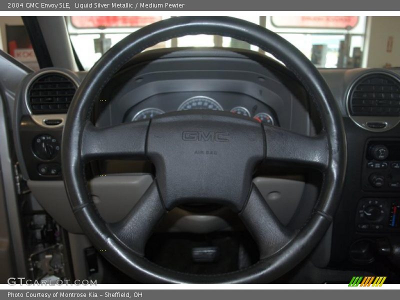 Liquid Silver Metallic / Medium Pewter 2004 GMC Envoy SLE