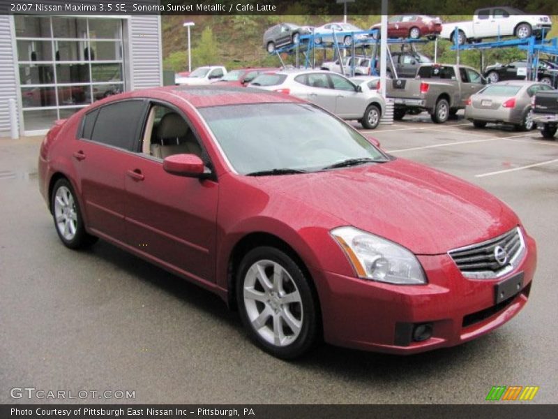 Sonoma Sunset Metallic / Cafe Latte 2007 Nissan Maxima 3.5 SE