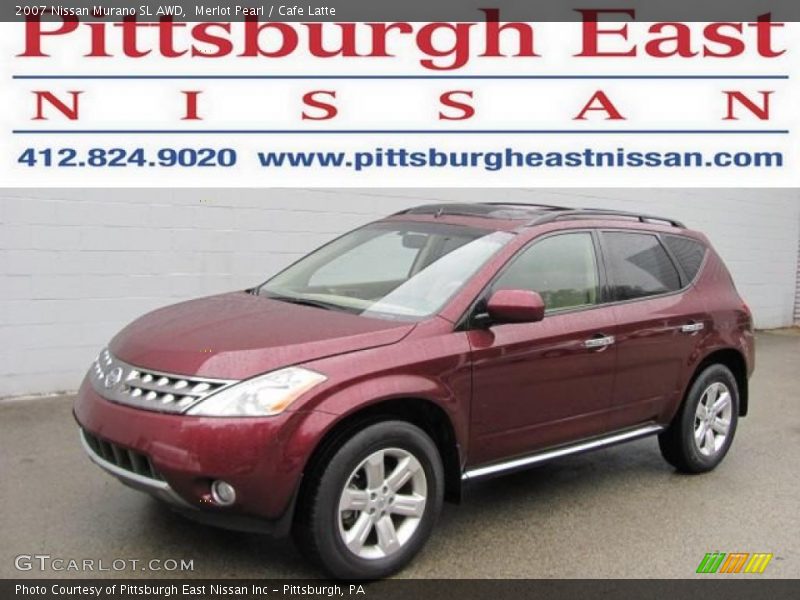 Merlot Pearl / Cafe Latte 2007 Nissan Murano SL AWD