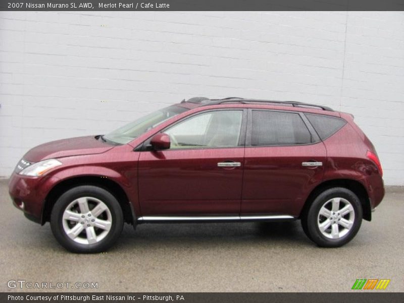 Merlot Pearl / Cafe Latte 2007 Nissan Murano SL AWD