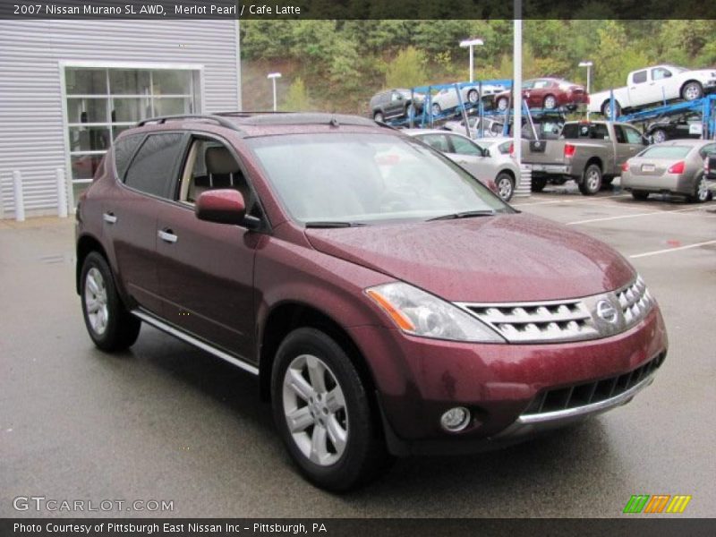 Merlot Pearl / Cafe Latte 2007 Nissan Murano SL AWD