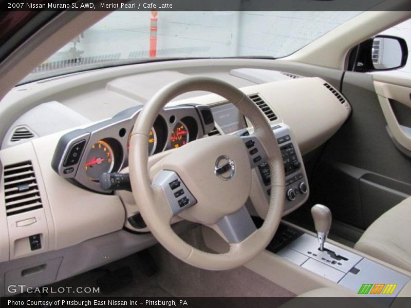 Merlot Pearl / Cafe Latte 2007 Nissan Murano SL AWD