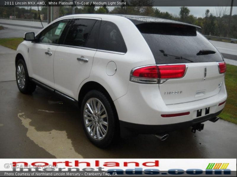 White Platinum Tri-Coat / Medium Light Stone 2011 Lincoln MKX AWD