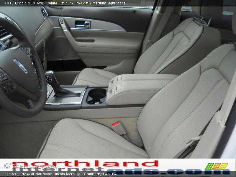 White Platinum Tri-Coat / Medium Light Stone 2011 Lincoln MKX AWD