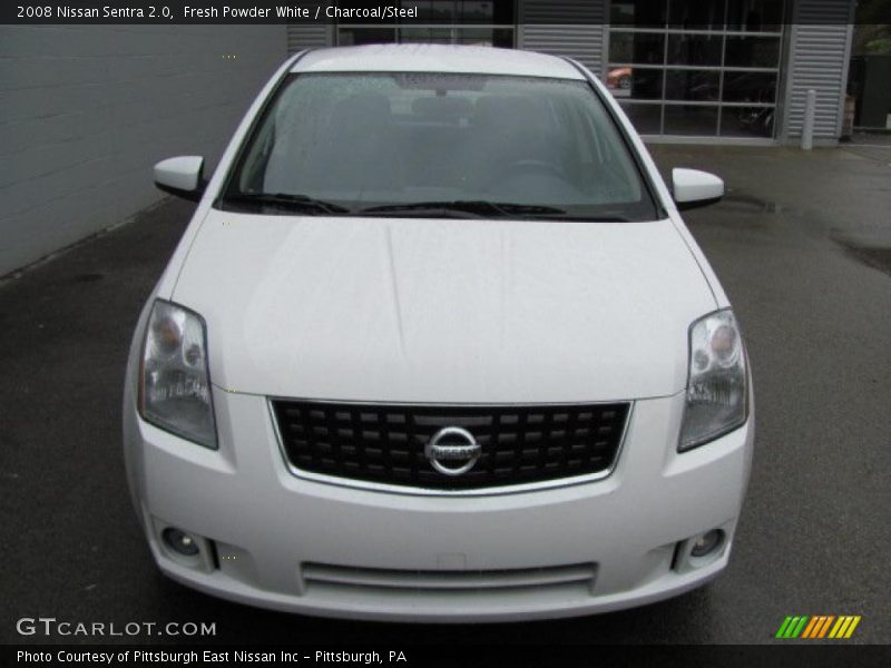 Fresh Powder White / Charcoal/Steel 2008 Nissan Sentra 2.0