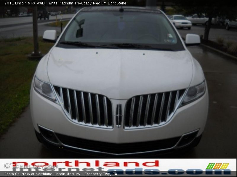 White Platinum Tri-Coat / Medium Light Stone 2011 Lincoln MKX AWD