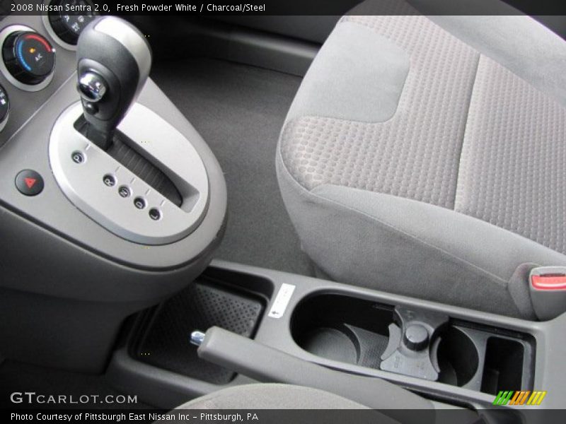 Fresh Powder White / Charcoal/Steel 2008 Nissan Sentra 2.0