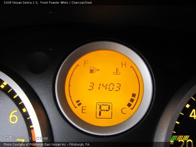 Fresh Powder White / Charcoal/Steel 2008 Nissan Sentra 2.0