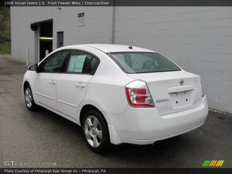 Fresh Powder White / Charcoal/Steel 2008 Nissan Sentra 2.0