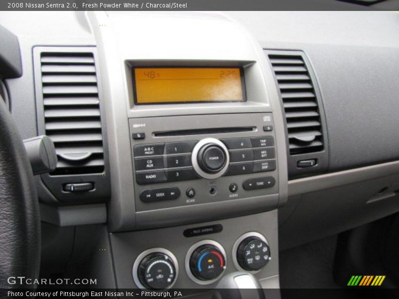 Fresh Powder White / Charcoal/Steel 2008 Nissan Sentra 2.0