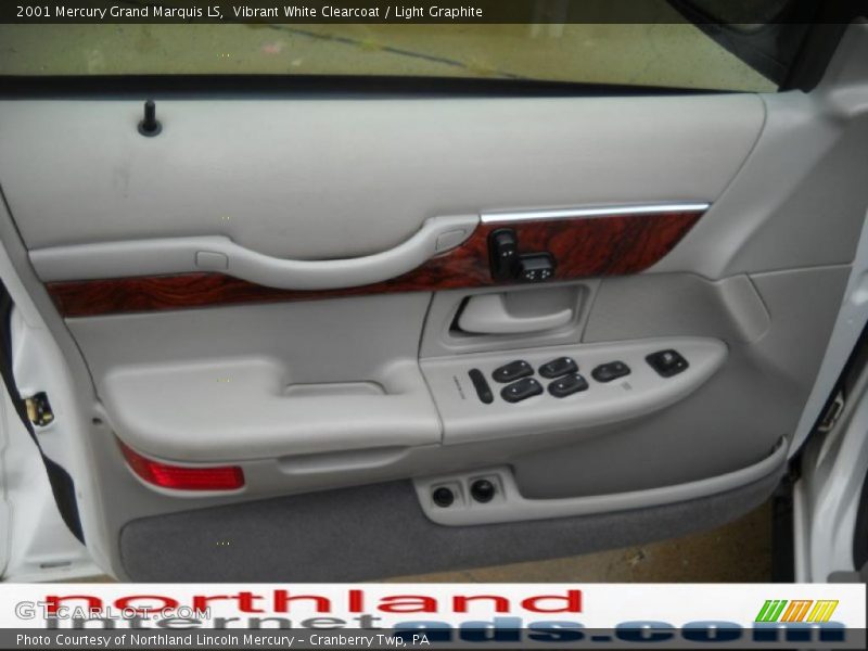 Vibrant White Clearcoat / Light Graphite 2001 Mercury Grand Marquis LS