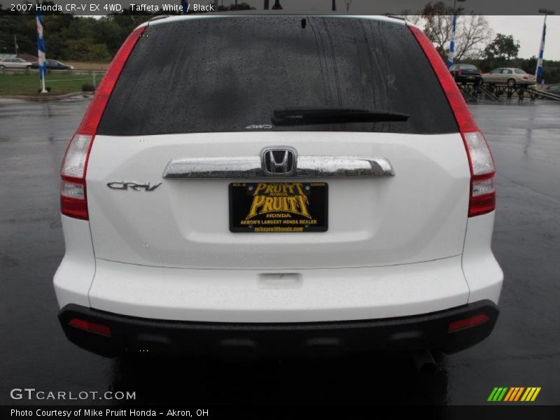 Taffeta White / Black 2007 Honda CR-V EX 4WD