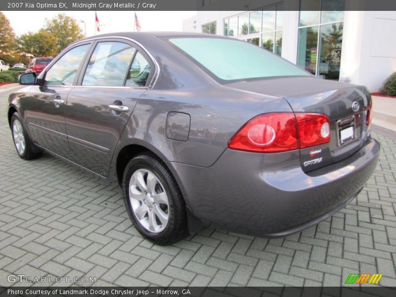 Midnight Gray Metallic / Gray 2007 Kia Optima EX