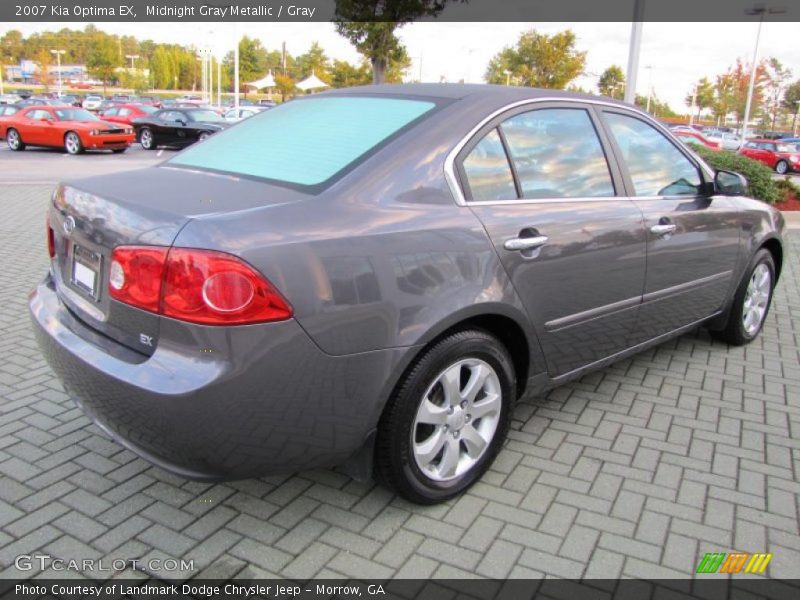 Midnight Gray Metallic / Gray 2007 Kia Optima EX