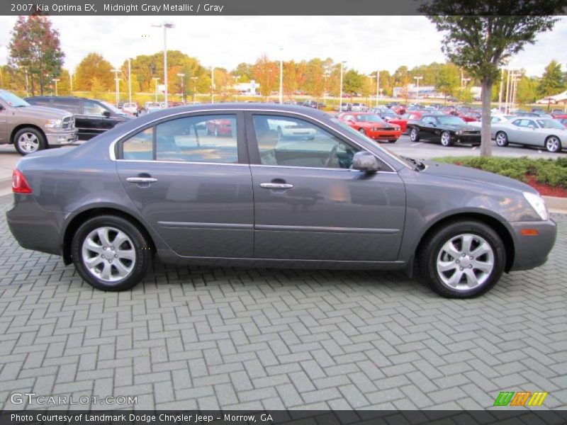 Midnight Gray Metallic / Gray 2007 Kia Optima EX