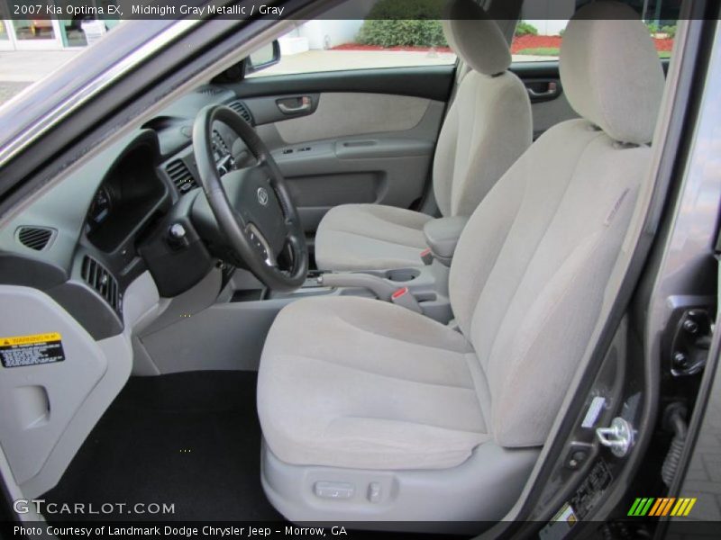 Midnight Gray Metallic / Gray 2007 Kia Optima EX