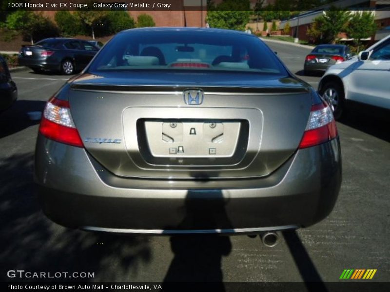 Galaxy Gray Metallic / Gray 2008 Honda Civic EX Coupe