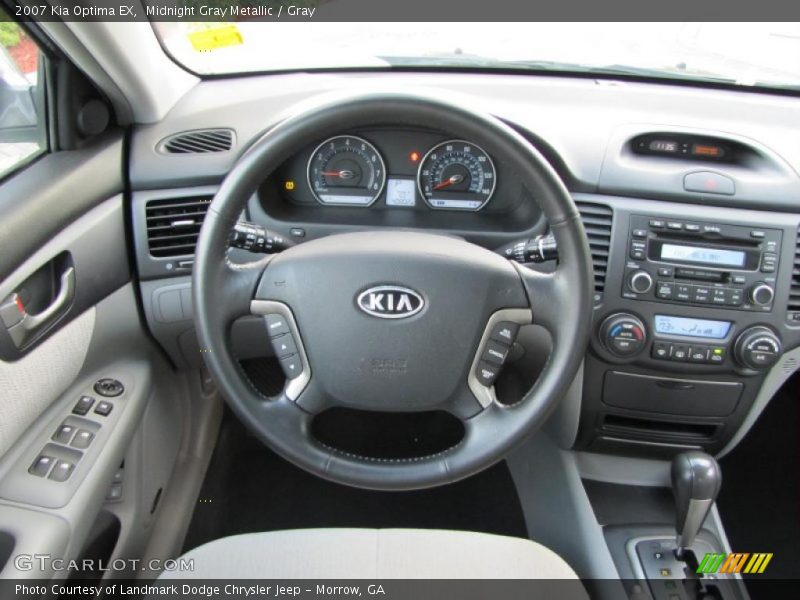 Midnight Gray Metallic / Gray 2007 Kia Optima EX