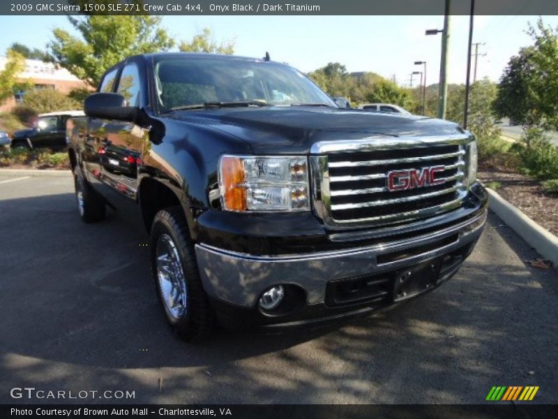 Onyx Black / Dark Titanium 2009 GMC Sierra 1500 SLE Z71 Crew Cab 4x4