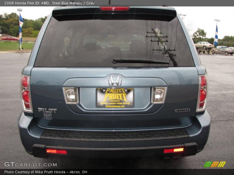 Steel Blue Metallic / Gray 2008 Honda Pilot EX 4WD