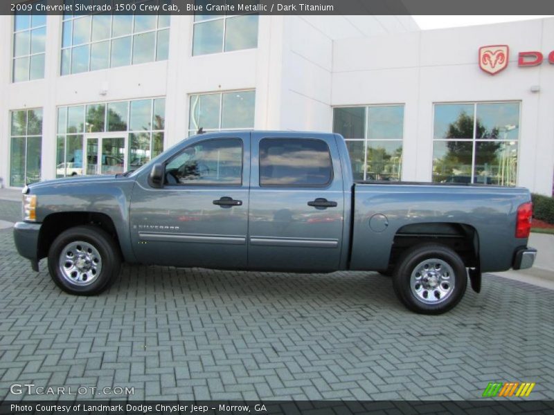 Blue Granite Metallic / Dark Titanium 2009 Chevrolet Silverado 1500 Crew Cab