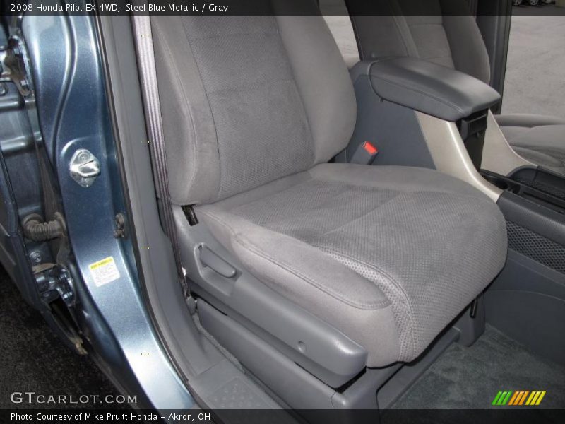 Steel Blue Metallic / Gray 2008 Honda Pilot EX 4WD