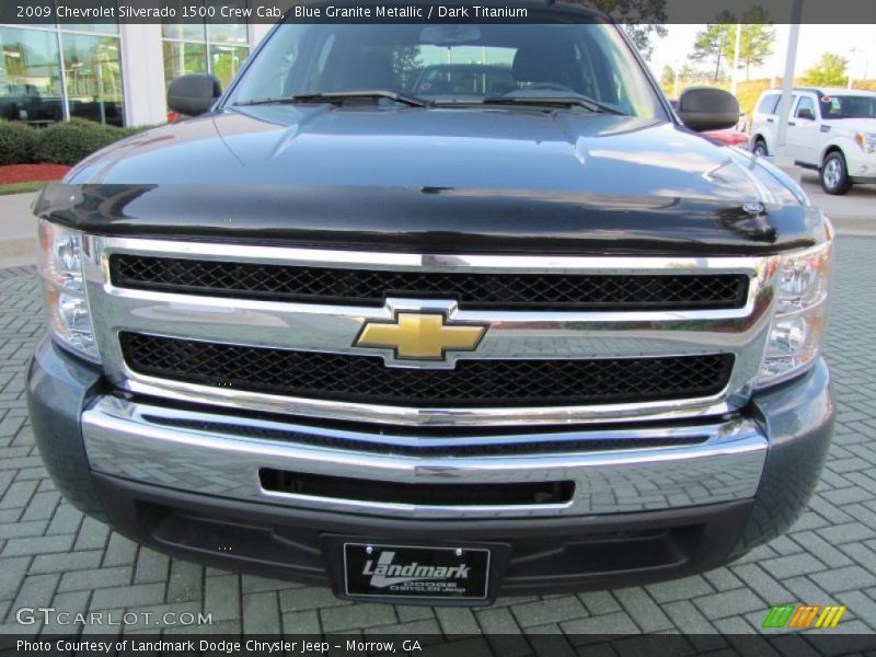 Blue Granite Metallic / Dark Titanium 2009 Chevrolet Silverado 1500 Crew Cab
