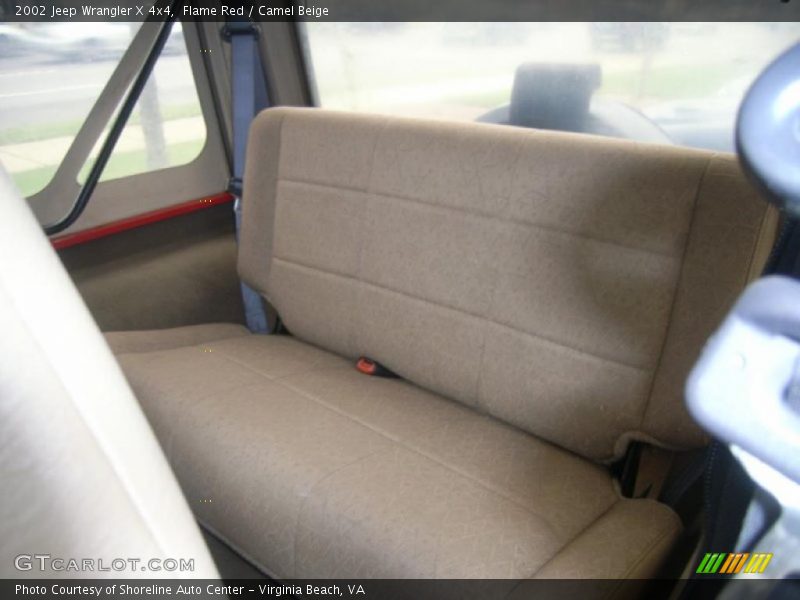 Flame Red / Camel Beige 2002 Jeep Wrangler X 4x4