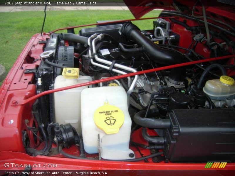  2002 Wrangler X 4x4 Engine - 4.0 Liter OHV 12-Valve Inline 6 Cylinder