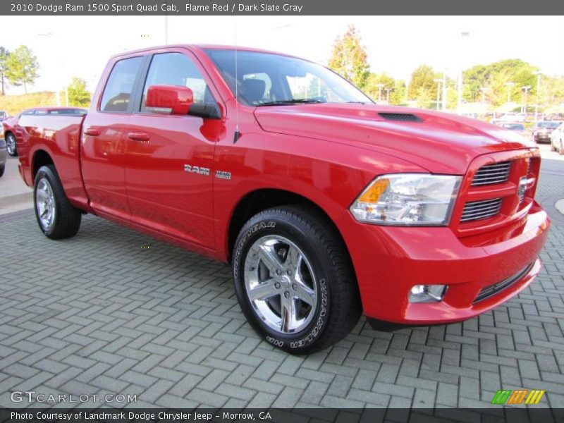 Flame Red / Dark Slate Gray 2010 Dodge Ram 1500 Sport Quad Cab