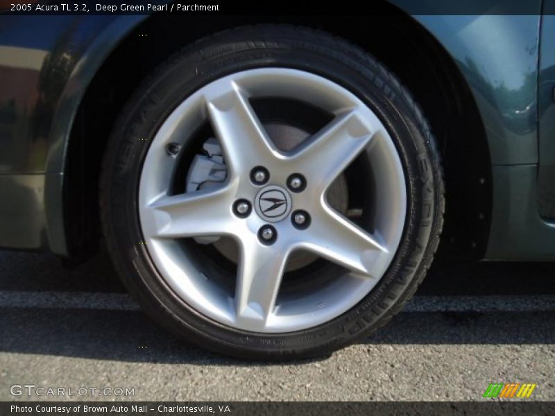 Deep Green Pearl / Parchment 2005 Acura TL 3.2