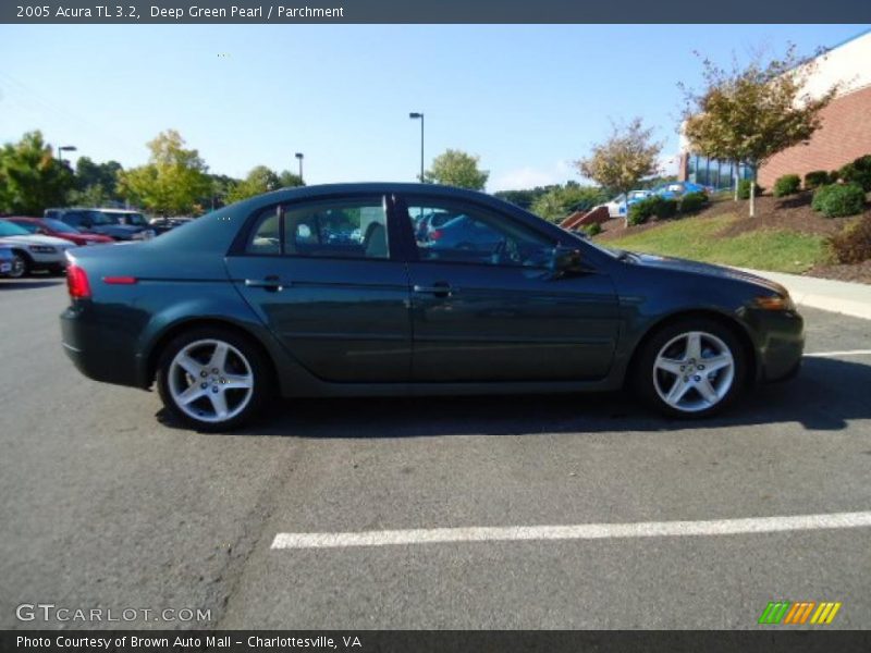 Deep Green Pearl / Parchment 2005 Acura TL 3.2
