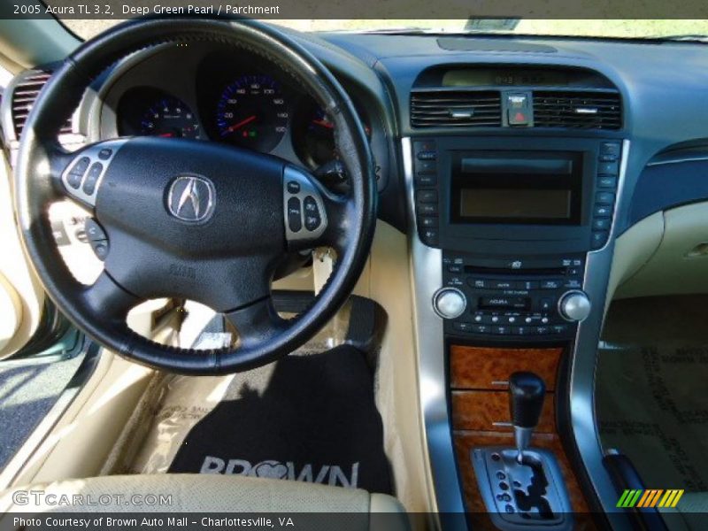 Deep Green Pearl / Parchment 2005 Acura TL 3.2