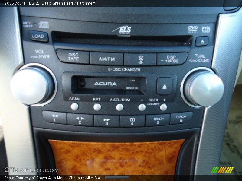 Deep Green Pearl / Parchment 2005 Acura TL 3.2