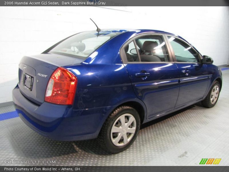 Dark Sapphire Blue / Gray 2006 Hyundai Accent GLS Sedan