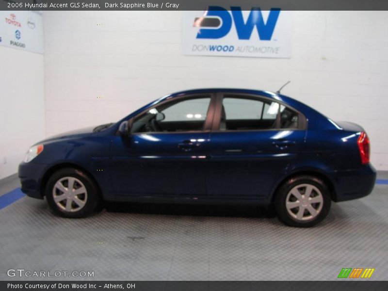 Dark Sapphire Blue / Gray 2006 Hyundai Accent GLS Sedan